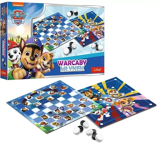 Warcaby i Młynek Paw Patrol TREFL - tantis.pl