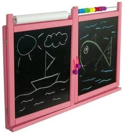 Tablica wisząca dwustronna różowa - tantis.pl