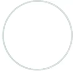 Ring metalowy biały 30cm