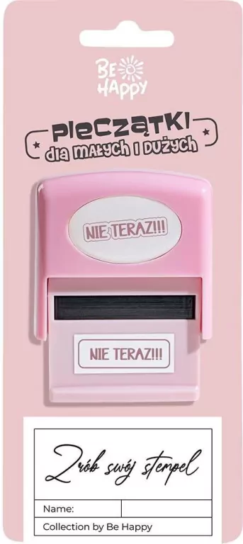 Pieczątka z napisem. Nie teraz!!! - tantis.pl