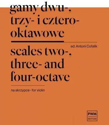 Gamy dwu-, trzy- i czterooktawowe na skrzypce - tantis.pl