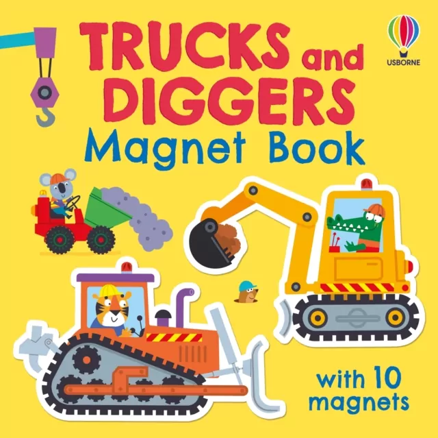 Trucks and Diggers Magnet Book - tantis.pl