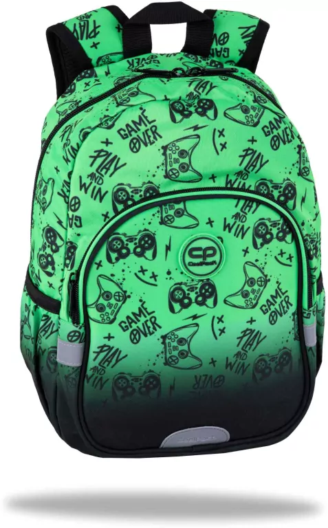 Plecak dziecięcy Coolpack Toby GAME OVER GRADIENT GREEN - tantis.pl