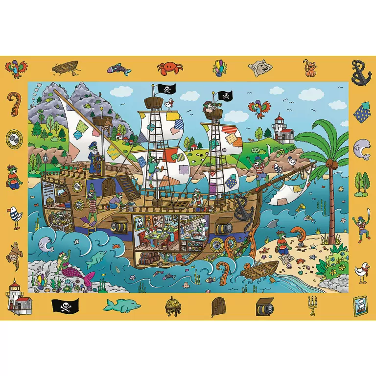 Puzzle 100 Obserwacyjne - Spy Guy Statek TREFL - tantis.pl