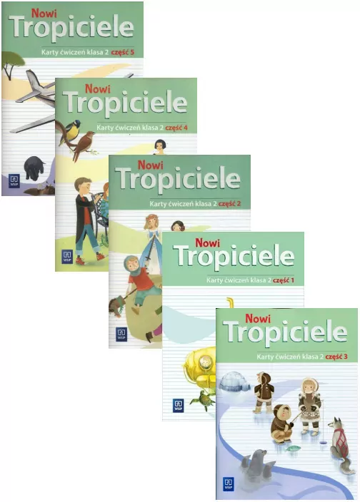Pakiet: Nowi Tropiciele. Karty ćwiczeń. Klasa 2. Część 1 - 5. Szkoła podstawowa - tantis.pl