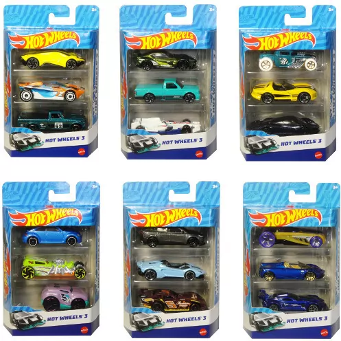 Hot Wheels. Samochodziki. Trzypak - tantis.pl