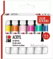 Farby akrylowe Color Blocking 12ml 6 kolorów - tantis.pl