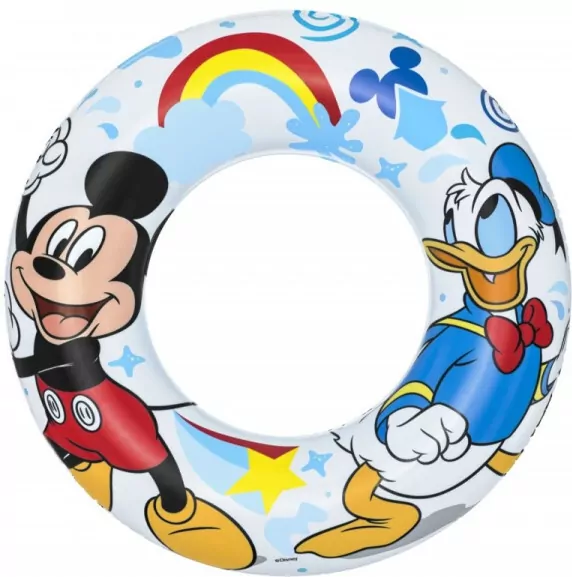 Pompowane koło do pływania. Myszka Mickey 56cm - tantis.pl