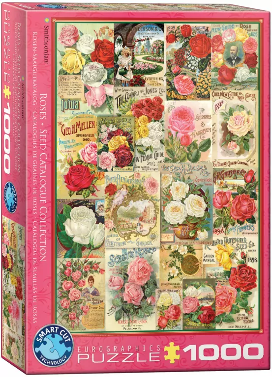 Puzzle 1000 Rose Seed Catalog Covers 6000-0810 - tantis.pl