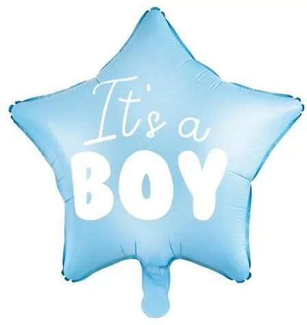 Balon foliowy Gwiazdka It's a boy 48cm niebieski - tantis.pl