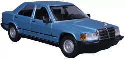 1987 Mercedes-Benz 190E Blue 1:24 BBURAGO