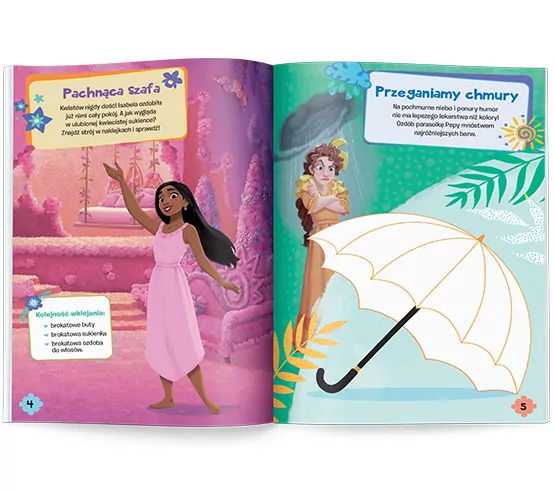 Encanto. Ubieranki, Naklejanki. Disney - tantis.pl