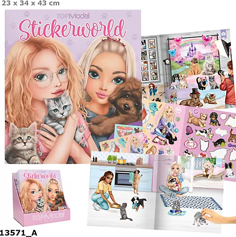 Zestaw Kitty and Doggy Top Model z naklejkami 13571A - tantis.pl