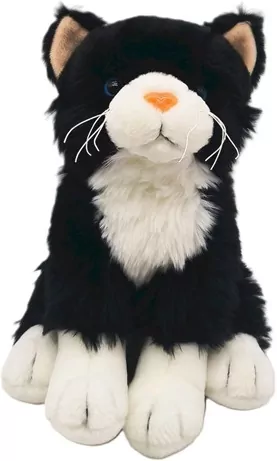 Pluszowy kot, czarny - tantis.pl