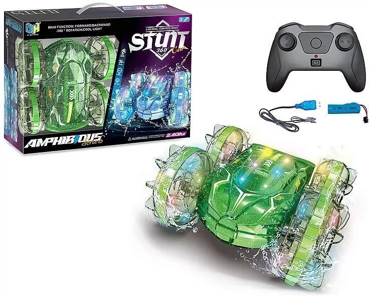 Auto przewrotka R/C świecące koła USB MIX - tantis.pl