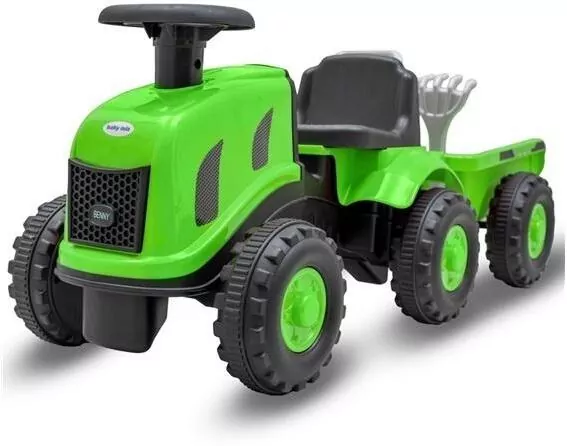 Jeździdełko traktor z przyczepą Benny zielony - tantis.pl