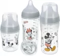 NUK. Perfect Match. Zestaw 4-częściow: 3 butelki, 1 smoczek. Mickie i Minnie - tantis.pl