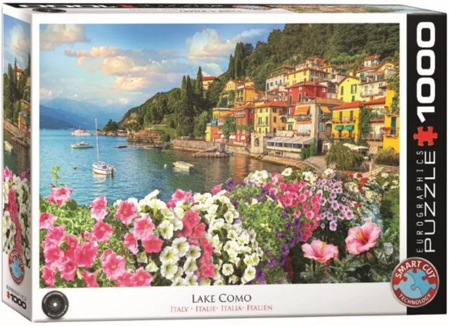 Puzzle 1000 Włochy, Jezioro Como - tantis.pl
