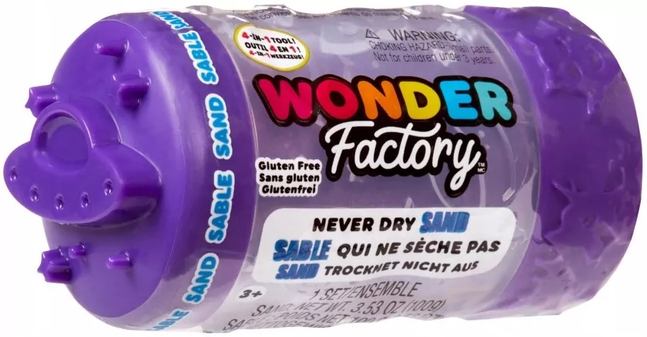 Wonder Factory Never Dry Sand Singles - Purple - tantis.pl