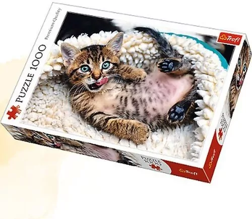 Puzzle 1000. Wesoły kotek. 10448 - tantis.pl