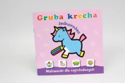 Jednorożec. Gruba krecha. Malowanki dla najmłodszych