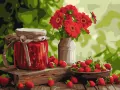 Malowanie po numerach - Dżem truskawkowy 30x40cm - tantis.pl