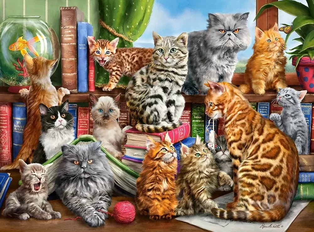 Puzzle 2000. House of cats - tantis.pl