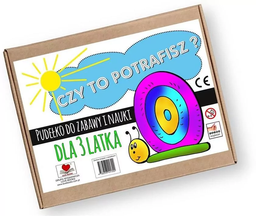 Czy to potrafisz? Pudełko do zabawy i nauki dla 3 latka - tantis.pl