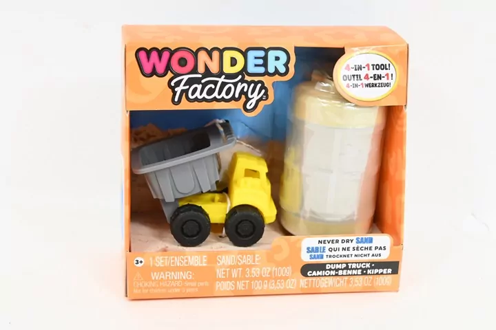 Wonder Factory Never Dry Sand - Light Brown +Truck - tantis.pl