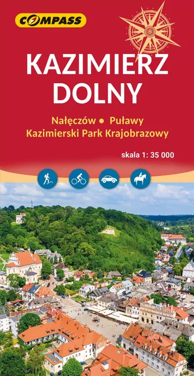 Mapa - Kazimierz Dolny. Nałęczów, Puławy... - tantis.pl