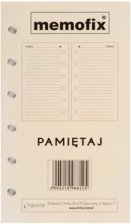 Wkład do organizera MEM/K Pamiętaj ANTRA - tantis.pl