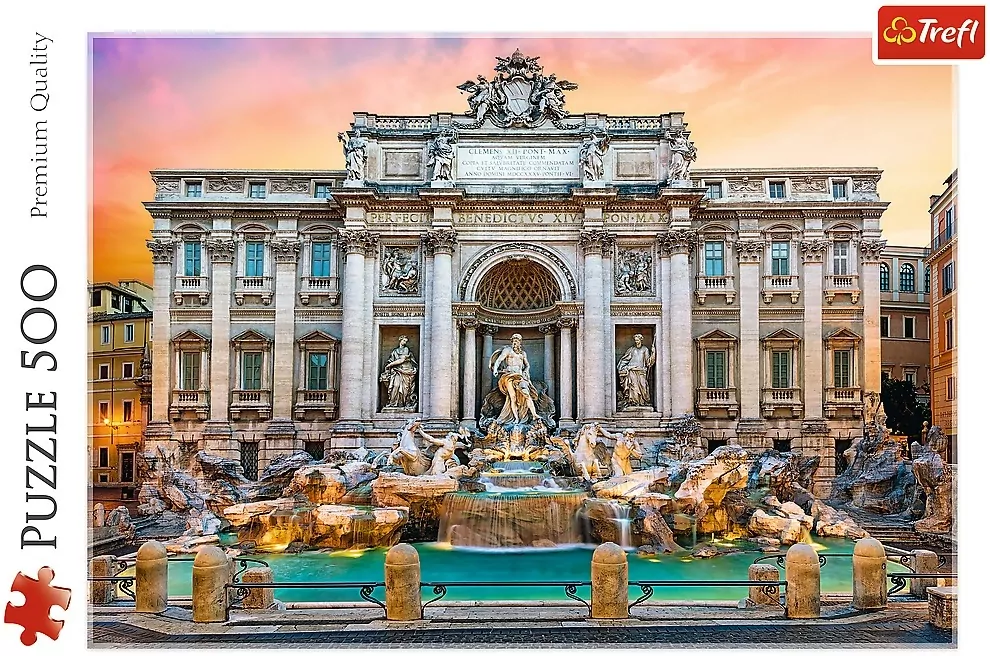 Puzzle 500. Fontanna di Trevi, Włochy 37292 - tantis.pl