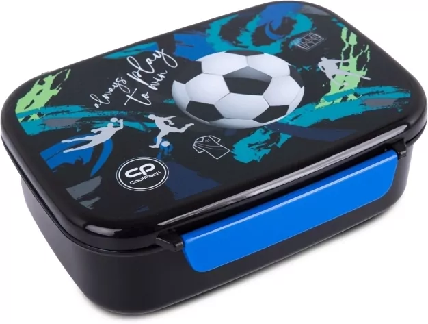 Coolpack, Śniadaniówka z przegródką Foodyx - Football Navy (Z18967) - tantis.pl