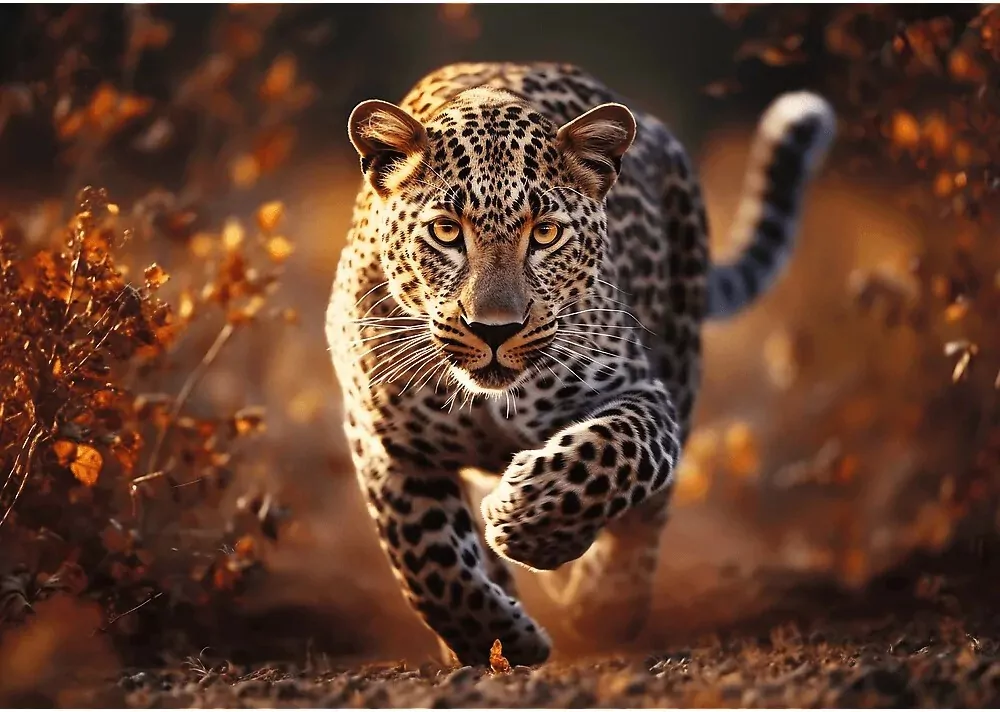 Puzzle 1000. Dziki Leopard - tantis.pl