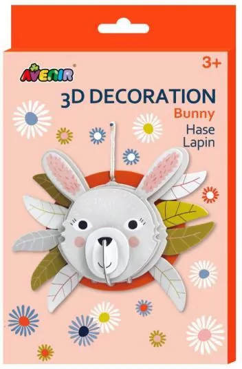Dekoracje 3D - królik - tantis.pl