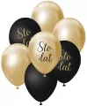 Balony B&C bukiet j. zloto-czarny sto lat - tantis.pl