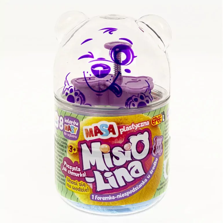 Misiolina Masa plastyczna niebieska 60g + foremka - tantis.pl