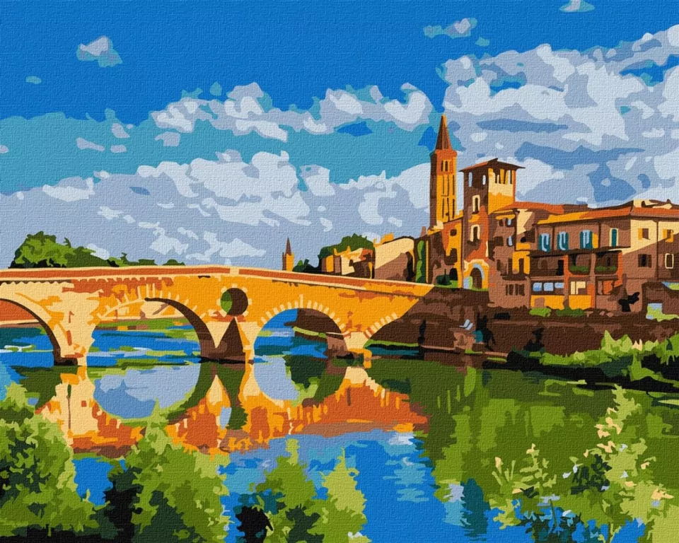 Malowanie po numerach - Fascynujące miasto 40x50cm - tantis.pl