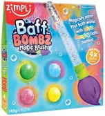 Kule do zabawy zestaw 4 szt. z pędzlem Baff Bombz Magic Brush 3+, Zimpli Kids