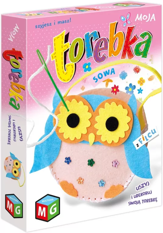 Moja torebka sowa z filcu - tantis.pl