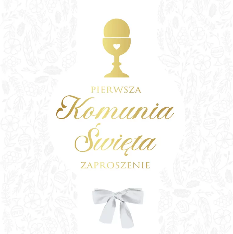 Zaproszenie. Komunia - tantis.pl