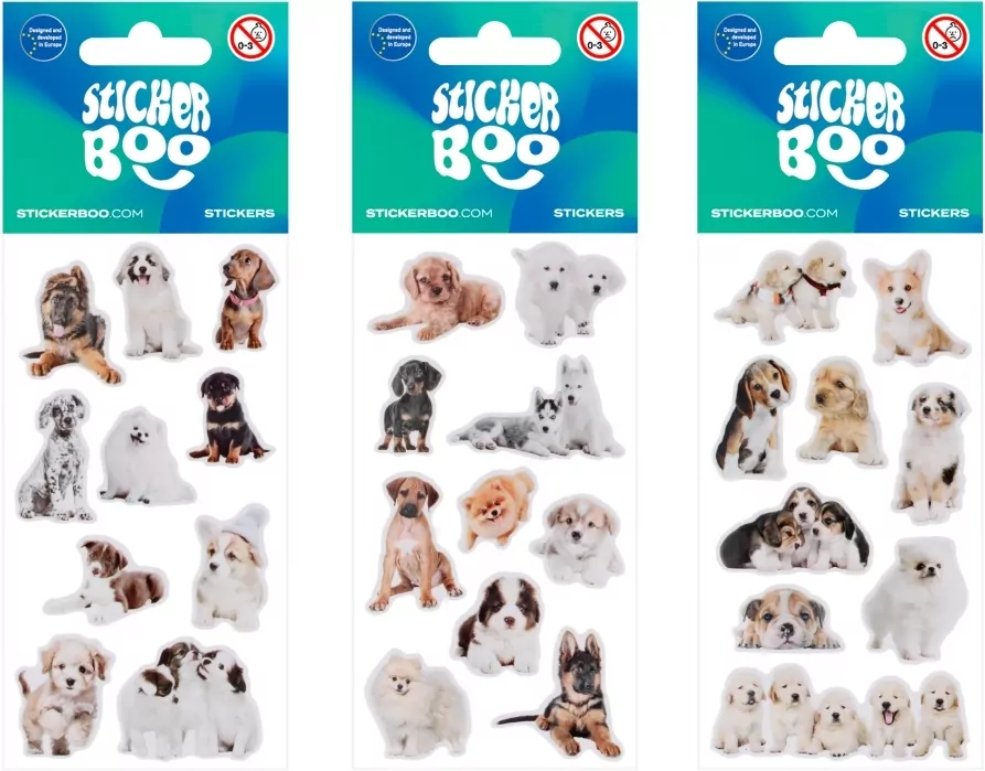 Naklejki Sticker BOO Pieski mix - tantis.pl