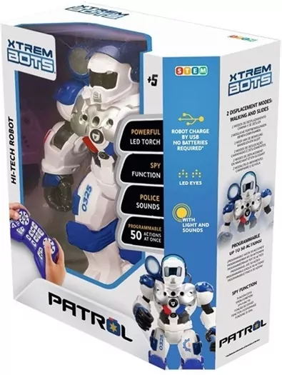 XTREM BOTS Robot Patrol Bot RC XT380972 09725 /4 - tantis.pl