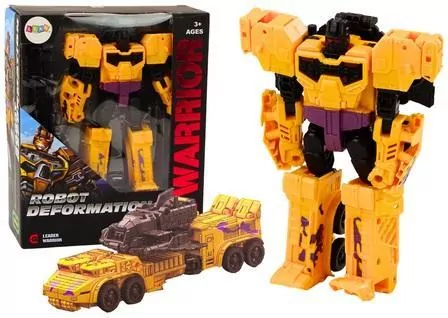 Auto-Robot z bronią 2w1 transformacja żólty - tantis.pl