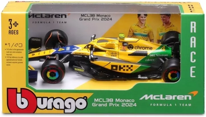 Mclaren F1 MCL38 Monaco GP 2024 Senna Livery - tantis.pl