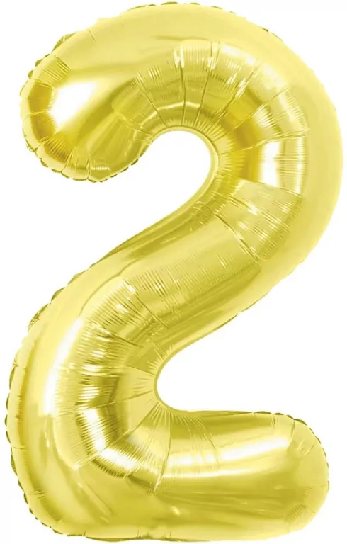 Balon foliowy B&C 2 Light gold 85cm - tantis.pl