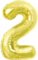 Balon foliowy B&C 2 Light gold 85cm - tantis.pl