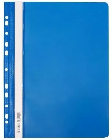 Skoroszyt twardy zawieszany PVC niebieski - tantis.pl