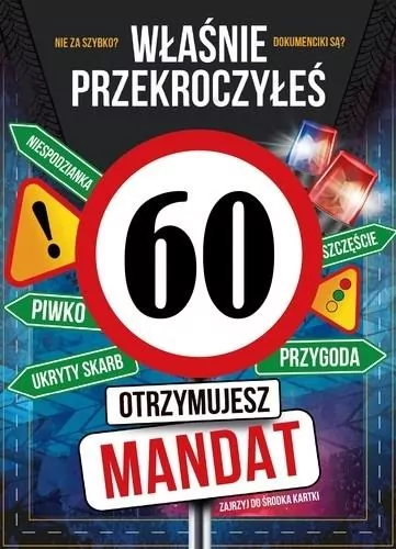 Karnet Urodziny 60 - tantis.pl