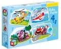 Puzzle 4w1 Baby  Pojazdy - tantis.pl